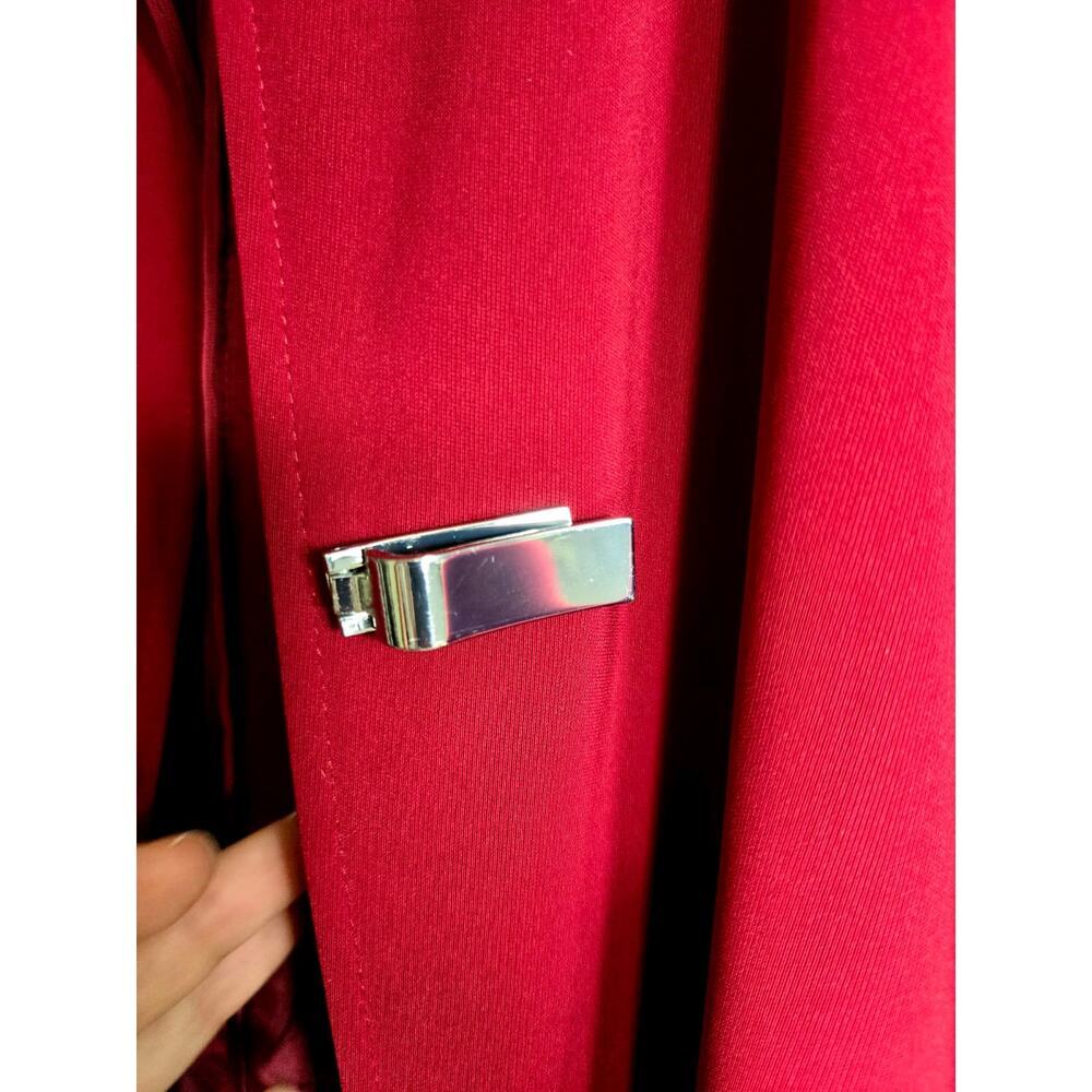 London Fog Rain Trench Coat Size 1x Red Outdoor R… - image 8